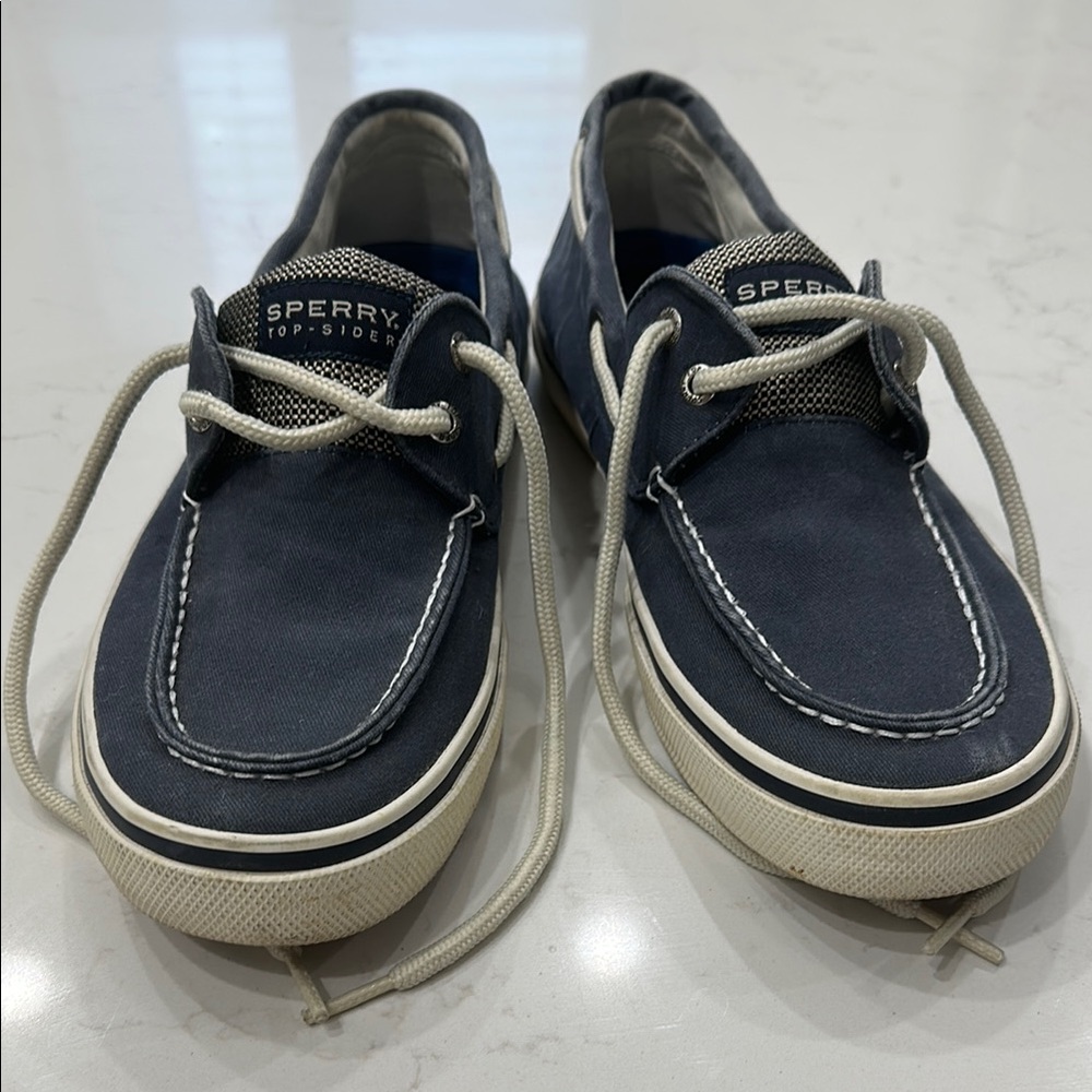 Sperry Men's 10 Navy and White Top-Sider